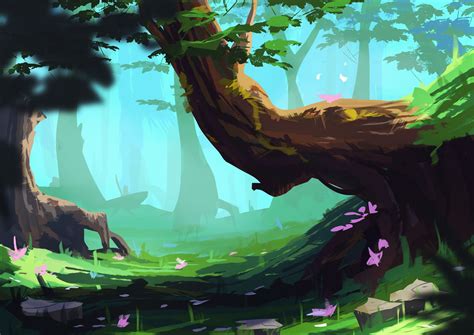 ArtStation - Forest Concept Art, Elise Mathez | Environmental art ...