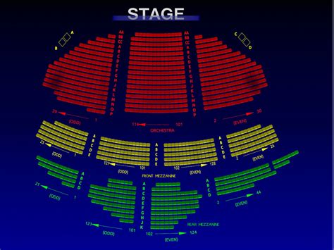 Nederlander Theatre Seating Plan | Elcho Table