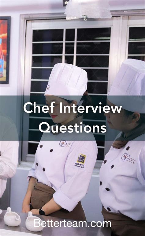 Chef Interview Questions | Chef interview questions, Chef jobs ...