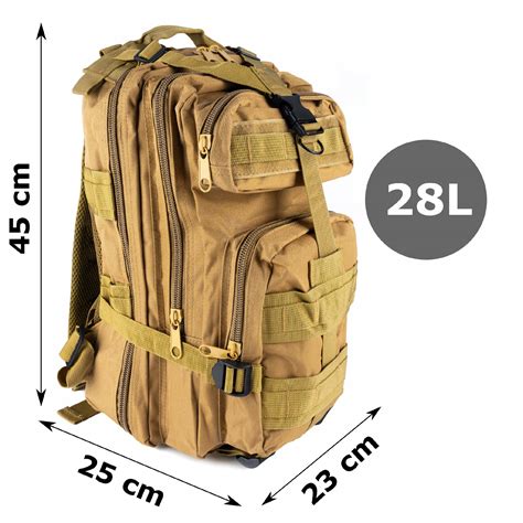 Military-style Backpack Tourism Hiking Travel Bag, 28L