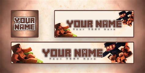 Minecraft Banner Gaming Template - irazer. Gaming Banner Template Style ...