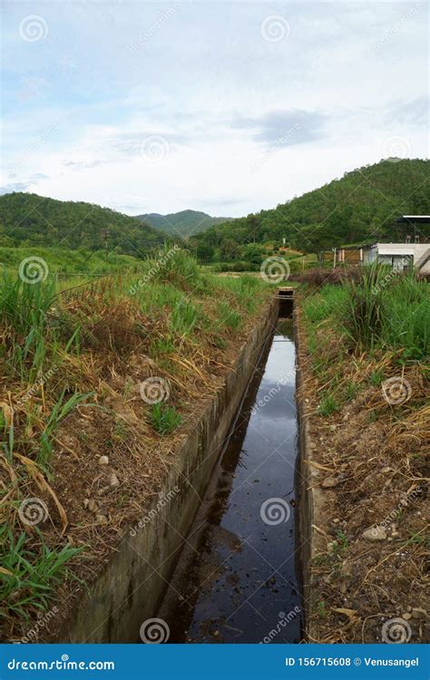 Irrigation Canal For Agriculture Royalty-Free Stock Image ...