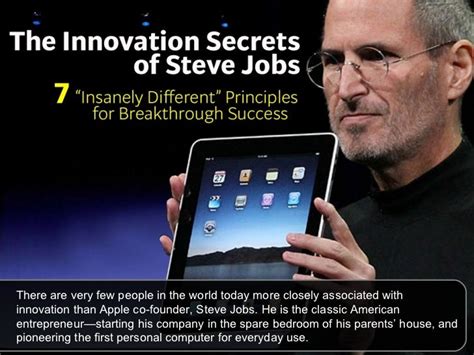 Innovation Secrets of Steve Jobs