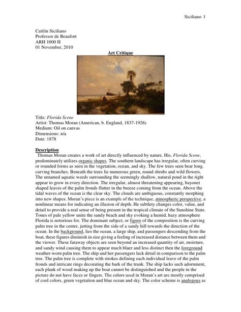 How to write a critique essay on art - The Best Way to Write a Critique ...