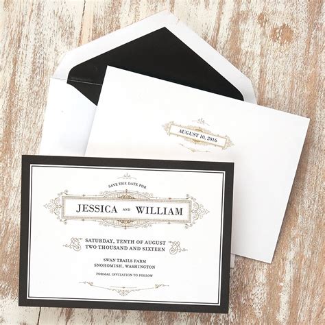 American Stationery Wedding Invitations - jenniemarieweddings