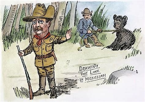 T. ROOSEVELT: TEDDY BEAR. Drawing the Line in Mississippi