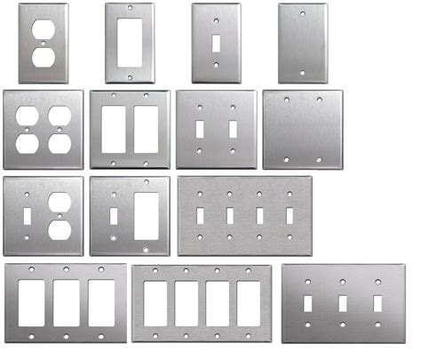 Brushed Satin Nickel Stainless Steel Wall Covers Switch Plates & Outlet ...