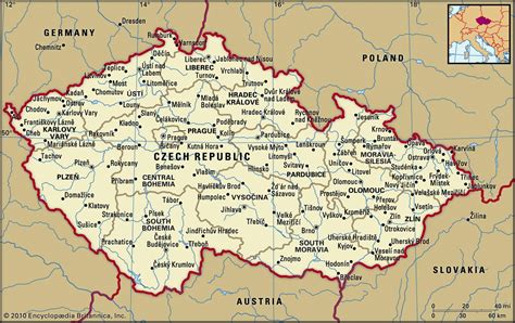 Map of Czech Republic and geographical facts, Where Czech Republic is ...