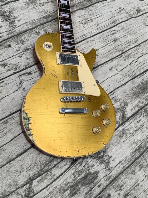 Aged Relic Electric Guitar | Electric Nitro Guitar | Relic Goldtop ...