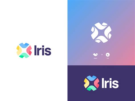 Iris Logo Design by Elif Kameşoğlu on Dribbble