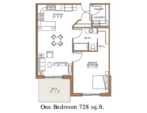 720 Sq Ft Apartment Floor Plan - floorplans.click