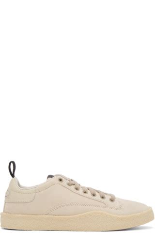 Diesel: Beige S-Clever LL Sneakers | SSENSE