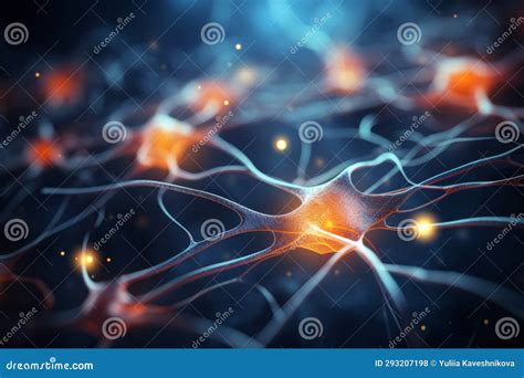 Neuro Cells Under The Microscope Royalty-Free Stock Photography ...