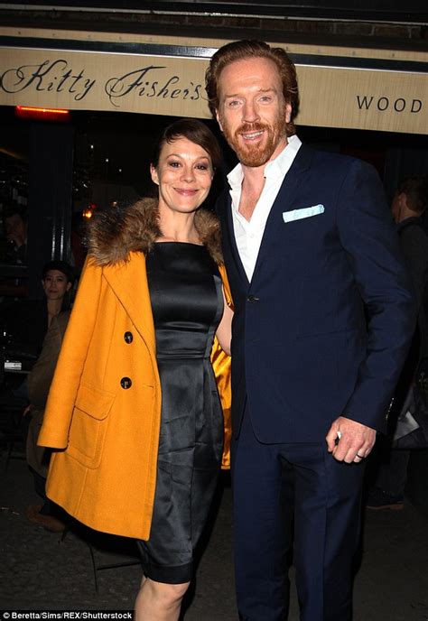 A Suited Damian Lewis Cuddles Up to His Stunning Wife Helen McCrory as ...