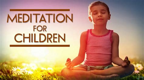 Meditation For Children With Flowers - Relaxing Meditation - Calming ...