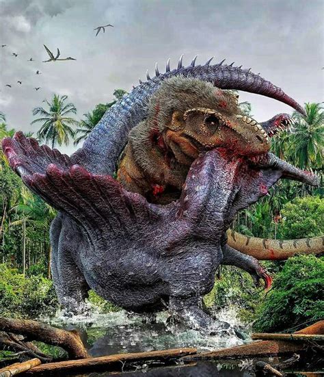 Spinosaurus vs Giganotosaurus Carolinii | Dinosaur art, Dinosaur ...