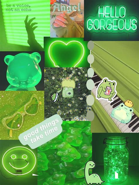 Lime green aesthetic background | Aesthetic backgrounds, Green ...