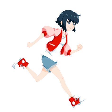 ArtStation - 2d Girl Run Animation, Shanly Alvionico Febrilian