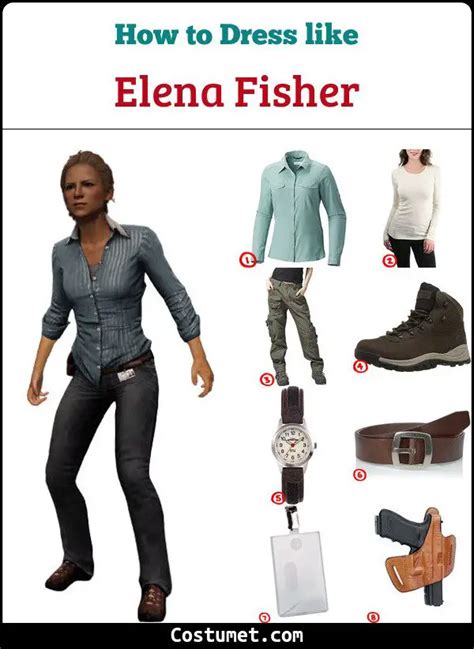 Elena Fisher (Uncharted) Costume for Cosplay & Halloween