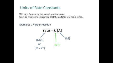 Intro to Rate Laws, Rate Constants, Reaction Order - Chemistry Tutorial ...