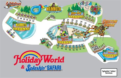 Cabana & Lounger Reservations | Holiday World & Splashin' Safari