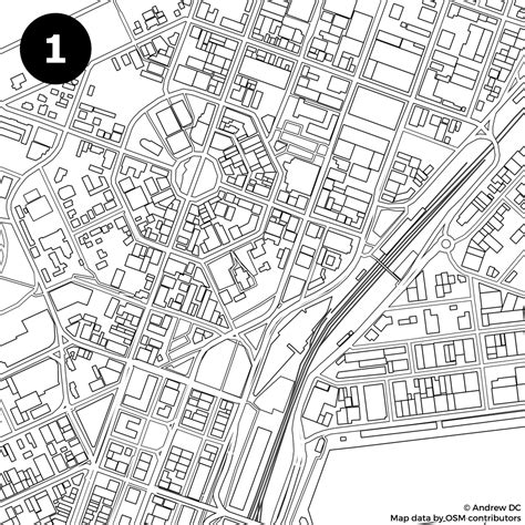 Town Map Coloring Page | Images and Photos finder