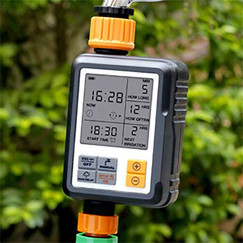 3" Large Screen Water Irrigation Timer Digital IPX5 for Garden Lawn ...