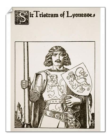 Print of Sir Tristram of Lyonesse, illustration from The Story of the ...