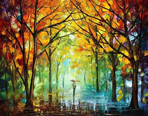 OCTOBER IN THE FOREST | Nature paintings, Forest painting, Oil painting ...