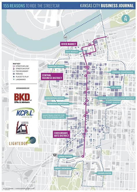 Kansas City Streetcar Map - Terminal Map