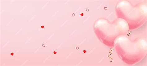 Premium Vector | Realistic heart balloons, pink balloon isolated with ...