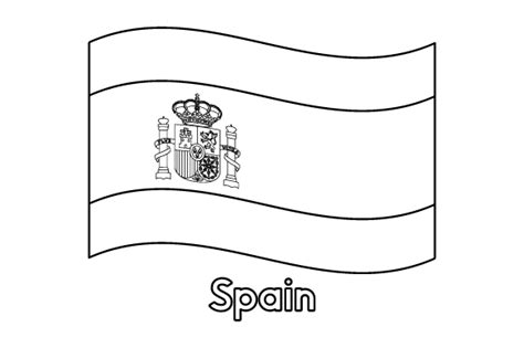 Spain Flag Coloring Page Archivo de Corte SVG por Creative Fabrica ...