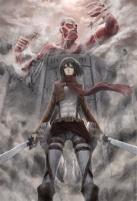 Download AOT Mikasa Ackerman Wallpaper | Wallpapers.com