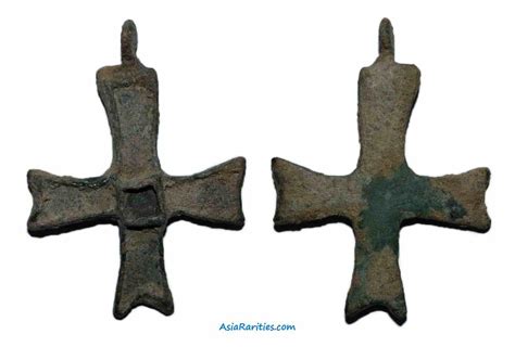 Nestorian bronze cross from Semirech’e. - AsiaRarities.com