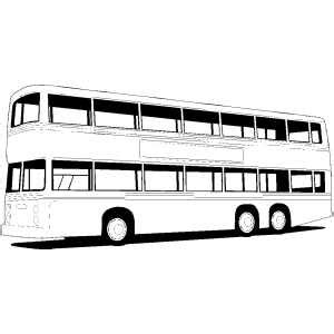 Double Decker Bus Coloring Page