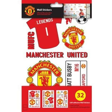 Manchester United Wall Stickers | www.unisportstore.no