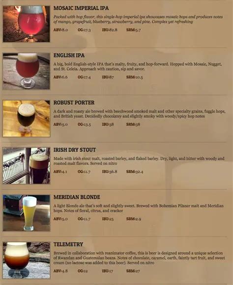 Menu at Vault Brewing pub & bar, Yardley