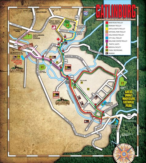 Gatlinburg Tn City Map