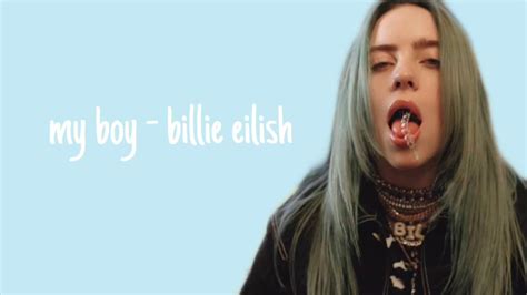 my boy - billie eilish lyric video - YouTube