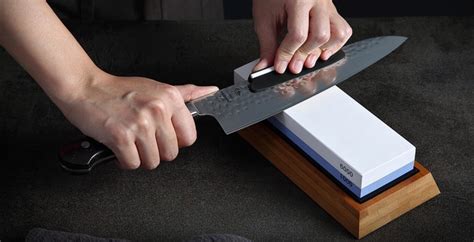 How to sharpen kitchen knives with a whetstone - Letcase Knives