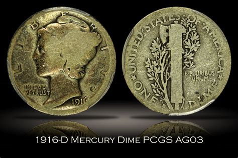 Michael Kittle Rare Coins - 1916-D Mercury Dime PCGS AG03