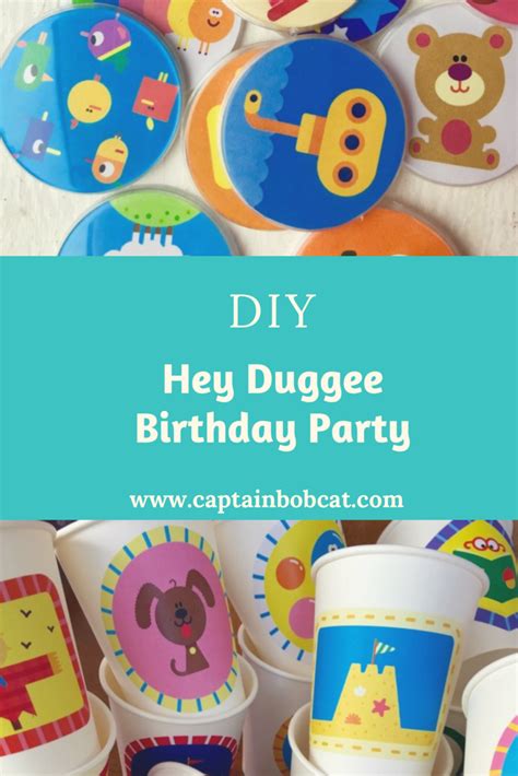 DIY Hey Duggee Theme Birthday Party - Captain Bobcat