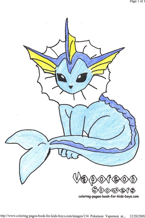 Vaporeon coloring by Etowntigers1 on DeviantArt