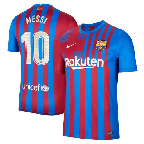 FC Barcelona 2021/22 Mens Replica Messi Home Jersey | Rebel Sport