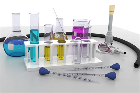 Chemistry Lab Equipment 3D Model animated rigged OBJ LWO LW LWS DXF DAE ...