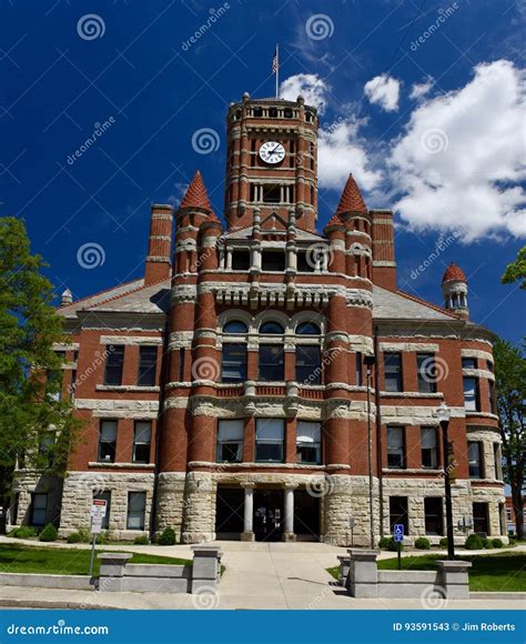 Williams County Courthouse editorial stock photo. Image of fallis ...