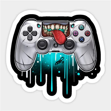 PS4 Controller - Snactoos - Sticker | TeePublic