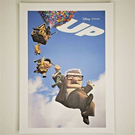 Up Movie Poster Authentic Disney Pixar Lithograph 11.5x16 Carl Russell ...