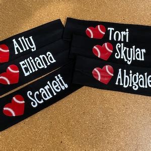 Softball 2.5 Personalized Name/team Name Sports Headband/travel ...