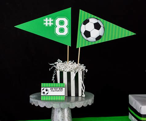 Printable Soccer Birthday Party Decorations